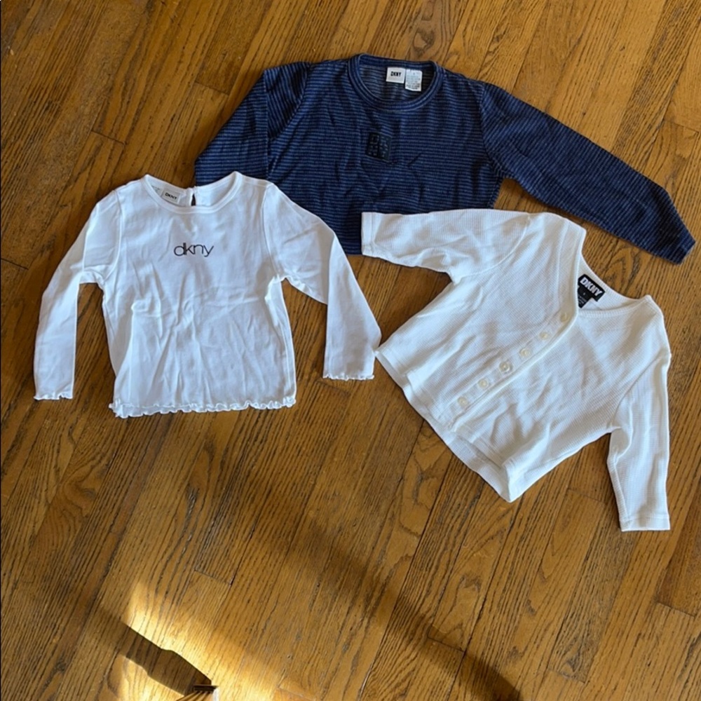 Set of 3 girls DKNY tops. Size small